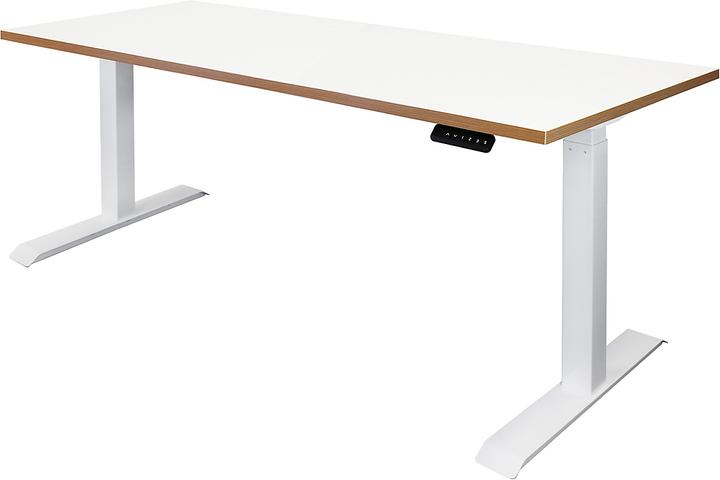 Produktbild Novigami Büro-Set | Höhenverstellbarer Schreibtisch Ototo | Weiß Multiplex | 180 cm | Inkl. Bürostuhl Loka...
