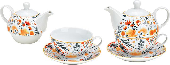 Produktbild G. Wurm Teekannen-Set Blumen 3er (0.40 l)