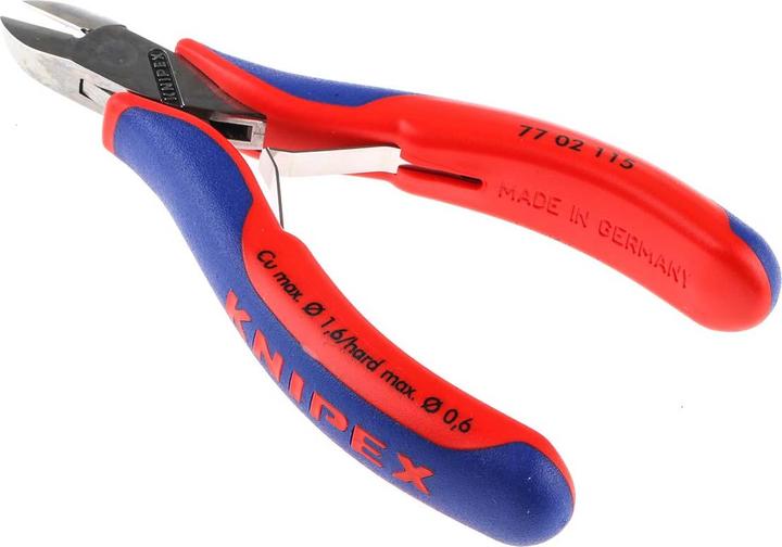 Actual product image Knipex Electronics Diagonal Cutter 77 02 115 SB (115 mm)