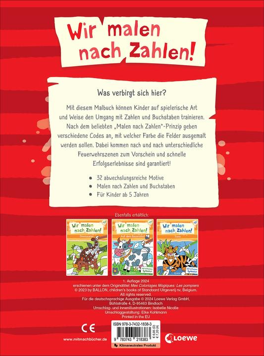 Produktbild Loewe Wir malen nach Zahlen! - Feuerwehr