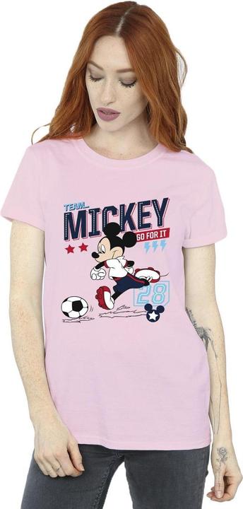 Immagine prodotto Disney Mickey Mouse Team Mickey Football Maglietta Ampia Donna (M)