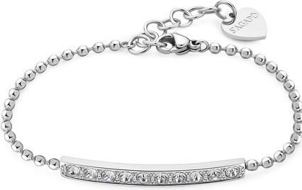 Sagapo S'Agapõ - Dazzly SDZ11 Dazzly Clear Crystal Dazzling Steel Bracelet (18.50 cm, Edelstahl)