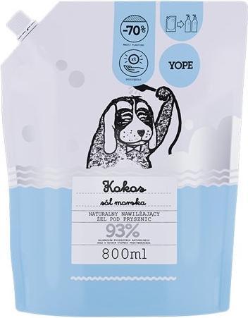 Yope Duschgel, Kokosnuss und Meersalz 93%, 800 ml nachfüllen (800 ml)