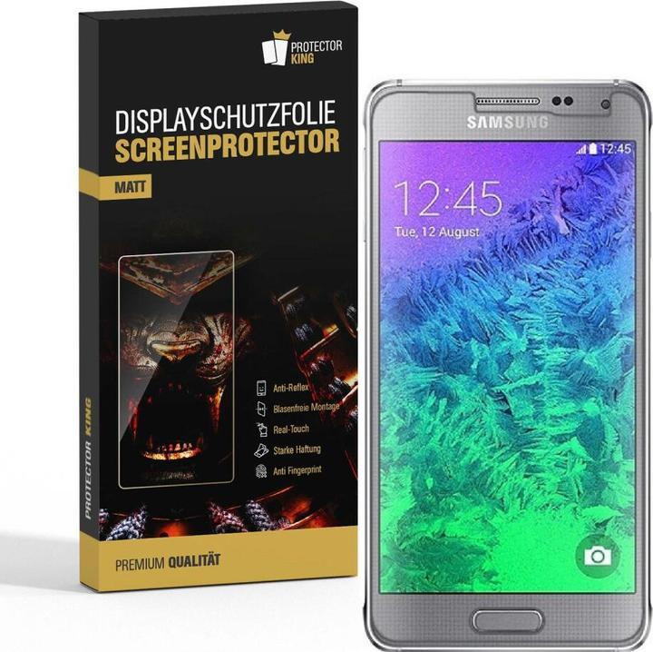 Produktbild Protectorking 4x Displayschutzfolie matt Anti-Reflex entspiegelt (4 Stück, Samsung Galaxy Alpha)