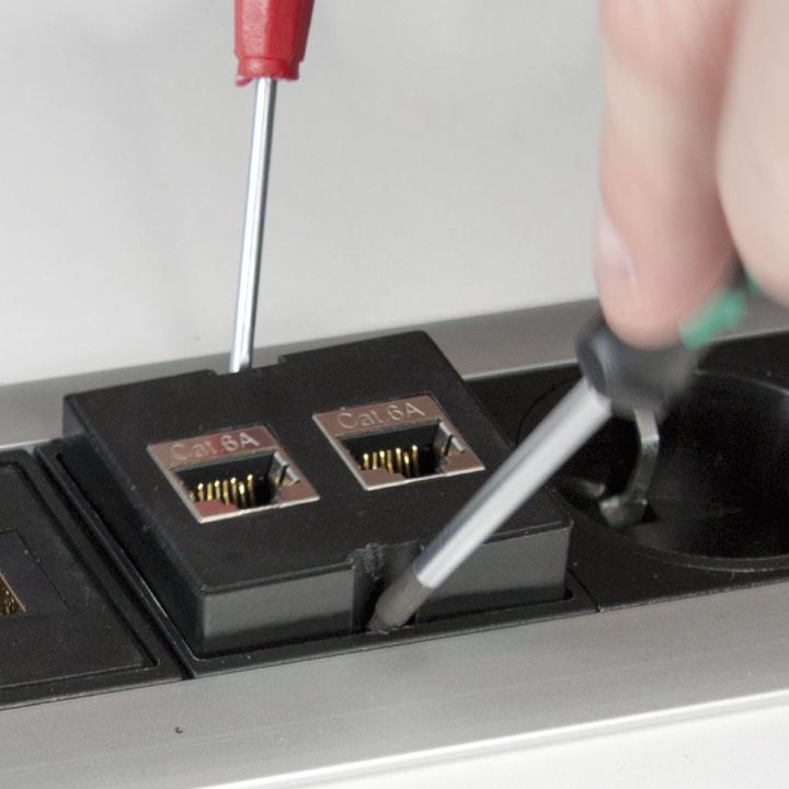 Actual product image Evoline Interchangeable module plate cable pull-out module (1 pcs.)