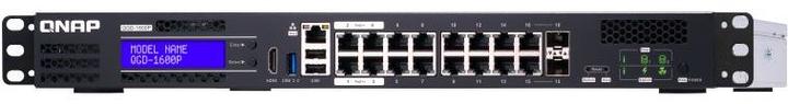Actual product image QNAP QGD-1600P-8G, 16-Port PoE Edge Switch (16 Ports)