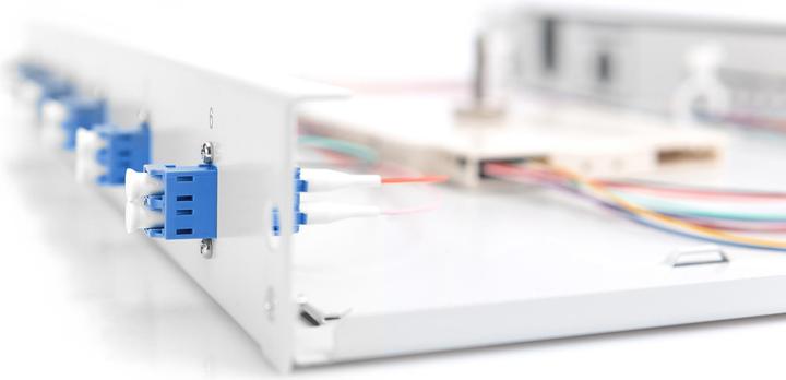 Produktbild Digitus LWL Spleissbox, bestückt, LC, OS2 (S/UTP, CAT8.1, 0.28 m)