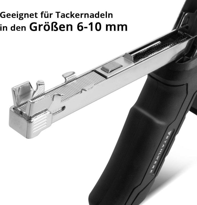 Produktbild Stahlwerk Hammertacker Schlagtacker Handtacker Klammergerät + 1000 Klammern