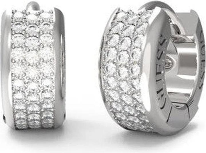 Guess 12MM PAVE MINI HUGGIES Ohrringe (Edelstahl)