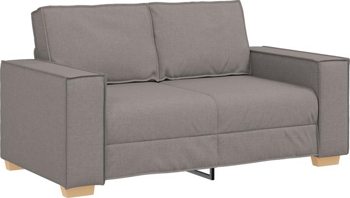 Produktbild VidaXL 3-teiliges Sofaset mit Kissen aus taupefarbenem Stoff (Ecksofa)