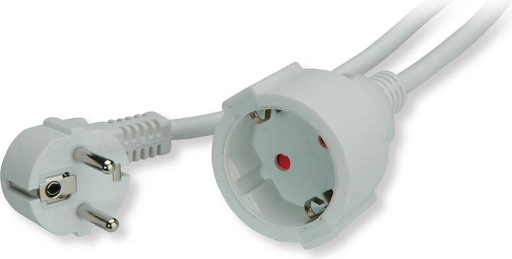 Immagine prodotto Value Cavo di estensione del contatto di protezione, 230VAC, bianco, 5,0 m (5 m, CEE 7/3)