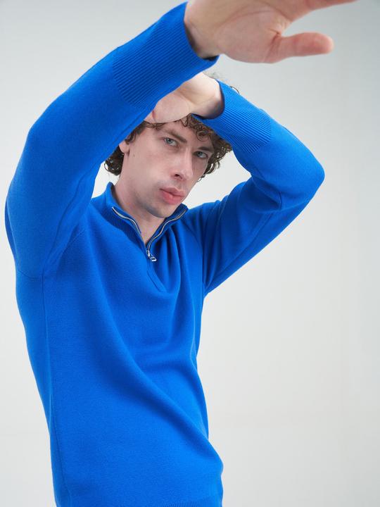 Actual product image Mover Plastic Free Sportswear Heavy Merino Zip Neck (L)