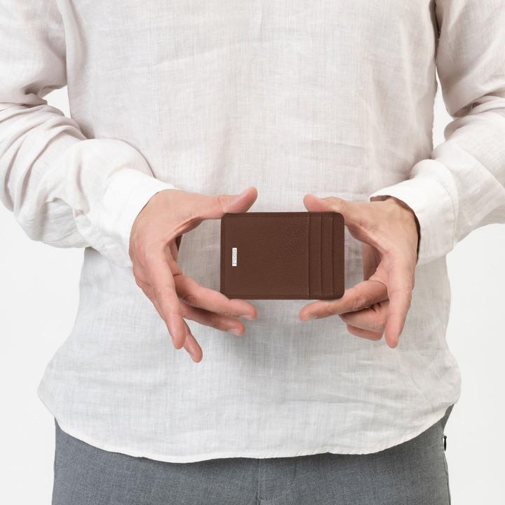 Actual product image Redolz Leather Essentials Kreditkartenetui RFID Leder 7 cm mit Geldscheinklammer