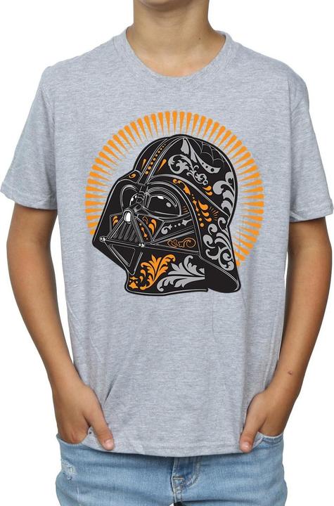 Actual product image Star Wars Boys Darth Vader Dia De Los Muertos T-Shirt (140, 146)