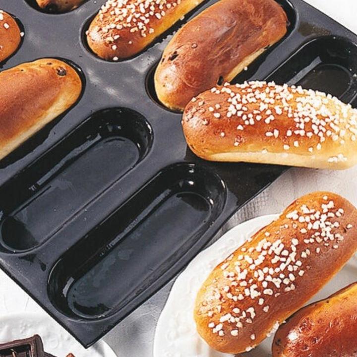 Image du produit Matfer Bourgeat Moule Flexipan 60x40cm pour brioche longue 13x4.8cm