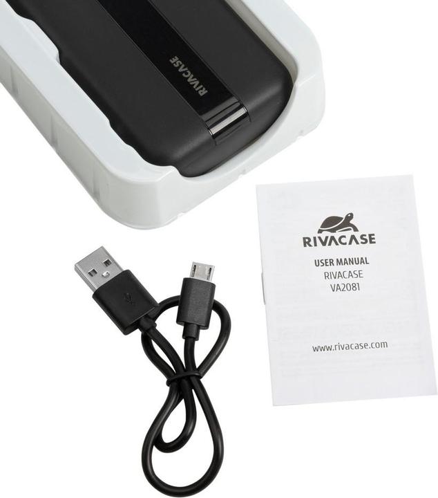 Produktbild Rivacase VA2081 Tragbarer Lithium-Polymer-Akku (LiPo) 20000 mAh Weiss (20000 mAh, 10 W, 74 Wh)