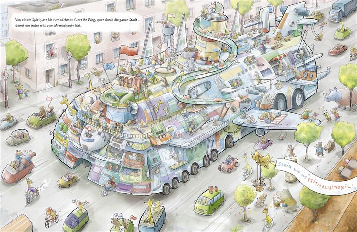 Produktbild Die unglaubliche Geschichte vom verrücktesten, riesigsten Mitmachmobil der Welt (Deutsch, Sven Maria Schröder, 2025)