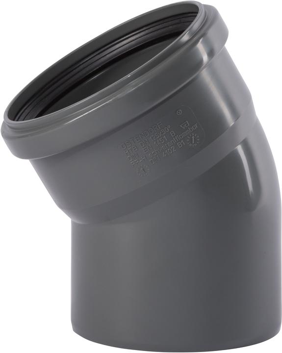 Produktbild Ostendorf HTsafe-Bogen B DN/OD 125, 30Grad (Winkelverbindung)