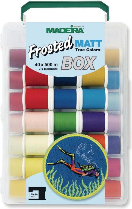 Produktbild Madeira Stickgarn Frosted Koffer (500 m)
