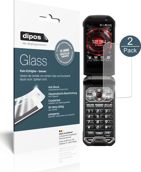 Image du produit Dipos Film de Protection d’écran Anti-Shock (2 pièce(s), Kyocera Torque X01)