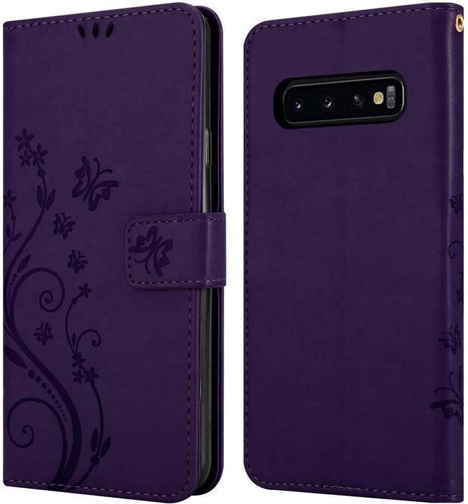 Produktbild Cadorabo Flower Book Cover (Samsung Galaxy S10+)