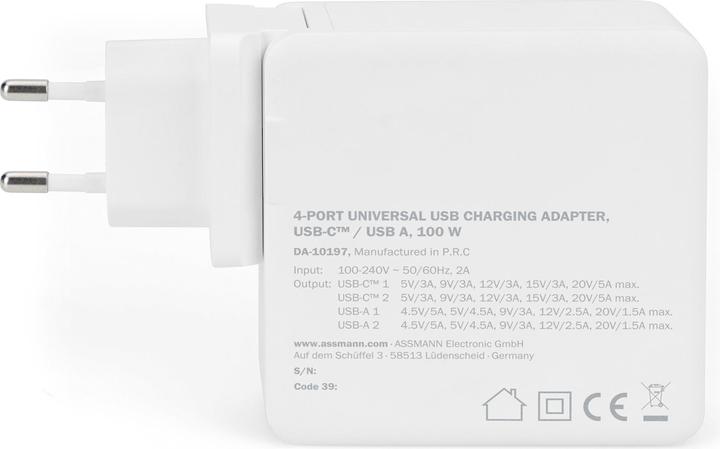 Actual product image Digitus Universal charging adapter (100 W)