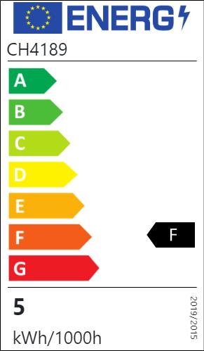 Energie-Label Nedis SmartLife Vollfärbige LED-Lampe | Zigbee 3.0 | GU10 | 345 lm | 4.7 W | RGB / Warm bis kühlen w (GU10, 4.70 W, 345 lm, 1 x, F)