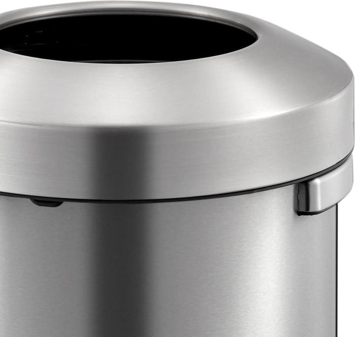 Actual product image EKO Waste bin Urban Bin stainless steel matt 90 litres stylish open waste bin made of brushed ed (90 l)