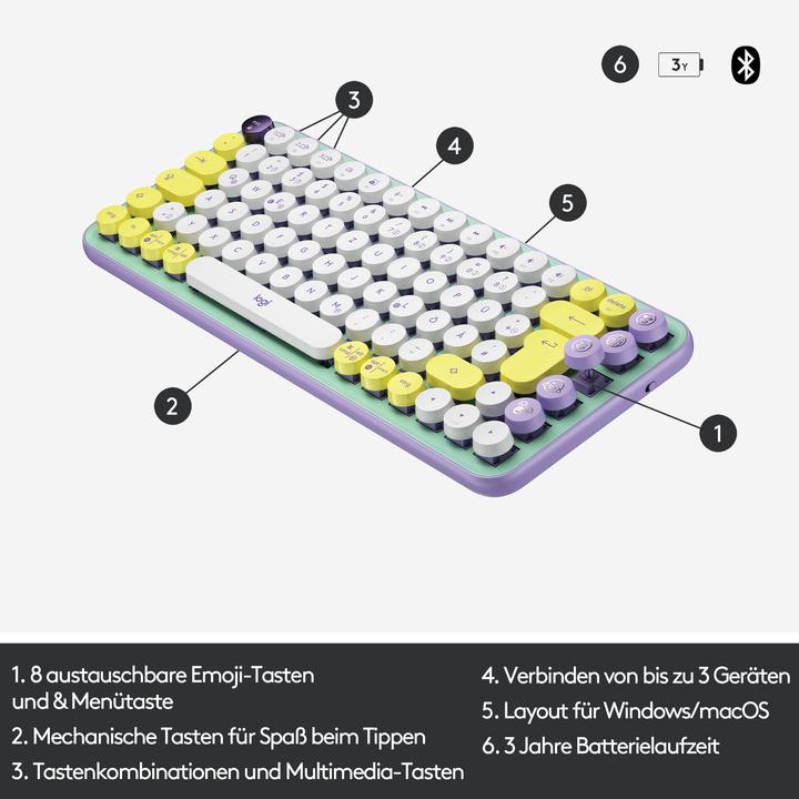 Productafbeelding Logitech POP-toetsen (NL, Draadloze)