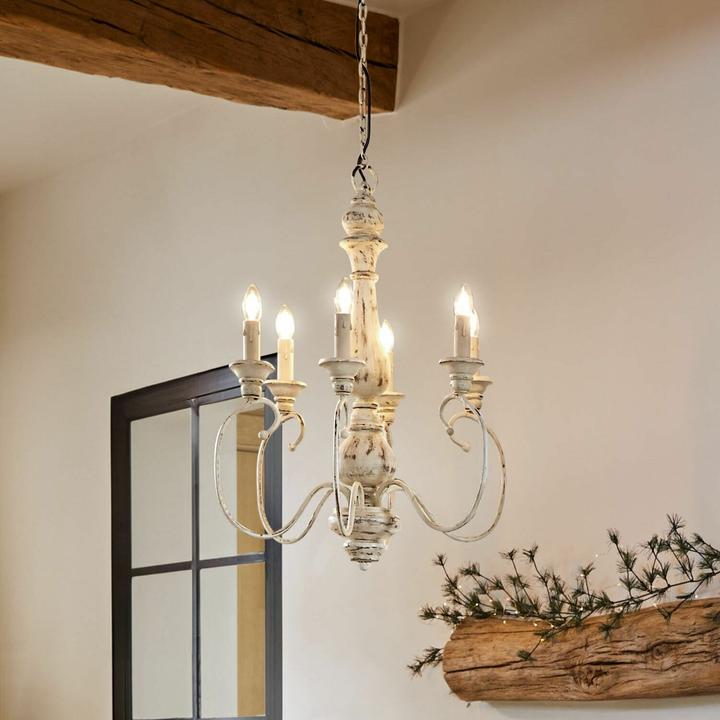 Image du produit Loberon Lampe à suspendre Greenwich blanc antique (60 cm)