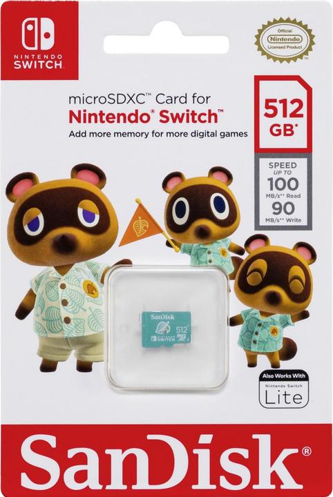 Produktbild SanDisk Nintendo Switch Card (512 GB, microSDXC, U1, UHS-I)