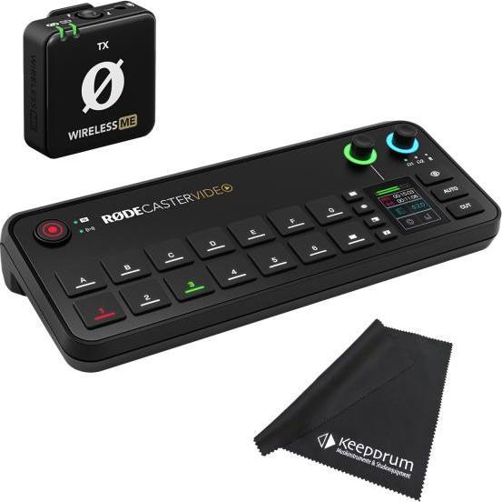 RØDE Rodecaster Video Produktions-Konsole mit WIME TX Mikrofon