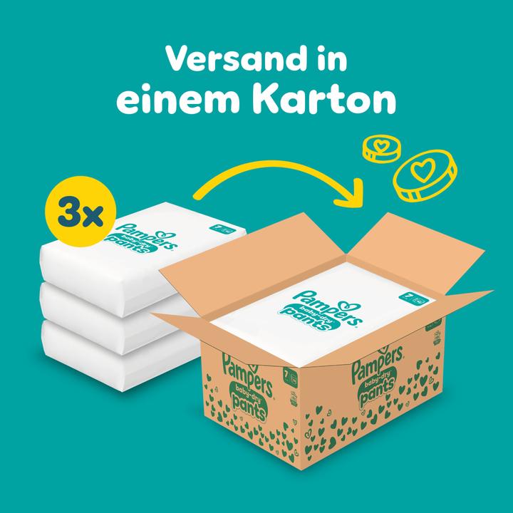 Produktbild Pampers Baby-Dry Pants (Gr. 7, Monatsbox, 126 Stück)