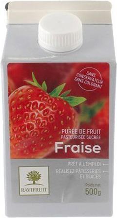 Image du produit Ravifruit Purée de fruits - Fraise 500g