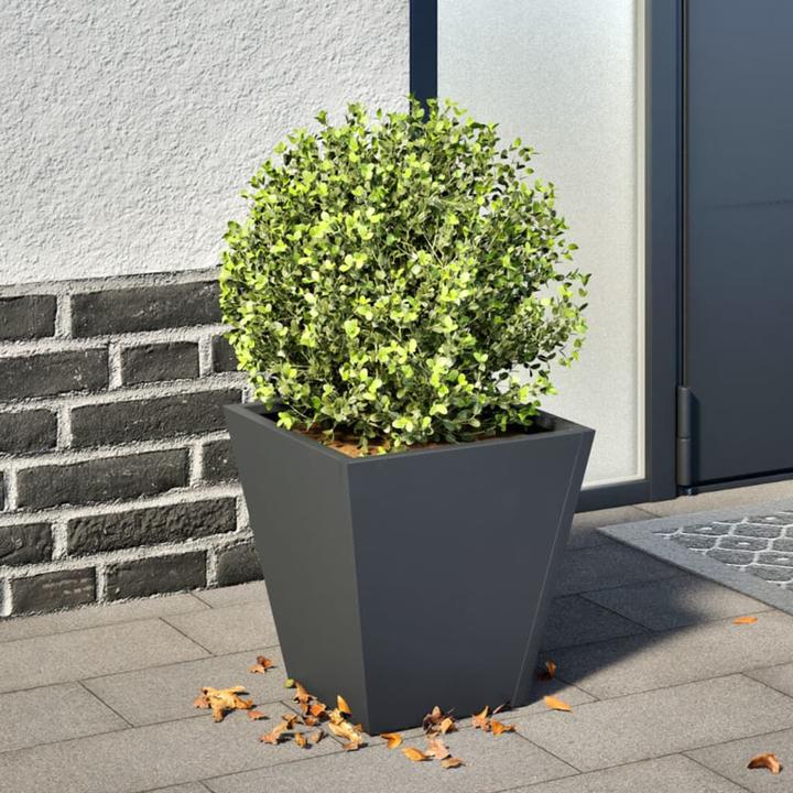 Produktbild VidaXL Pflanzkübel Blumentopf Blumenkübel Pflanzgefäss Pflanztopf Anthrazit Stahl