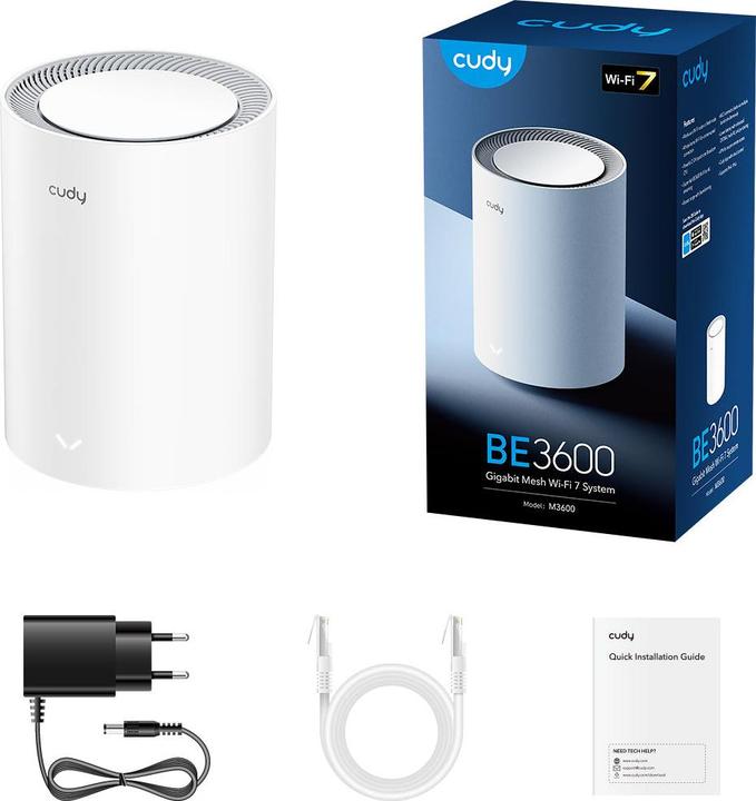 Actual product image Cudy BE3600 Wi-Fi 7 Mesh Solution