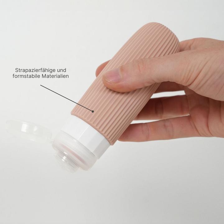 Produktbild Hermex Reiseflaschen 4er Set (Hygieneprodukt, Flüssigkeitsbeutel, Necessaire)