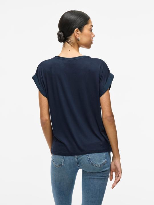 Actual product image Vila Shiny top with short sleeves (40)