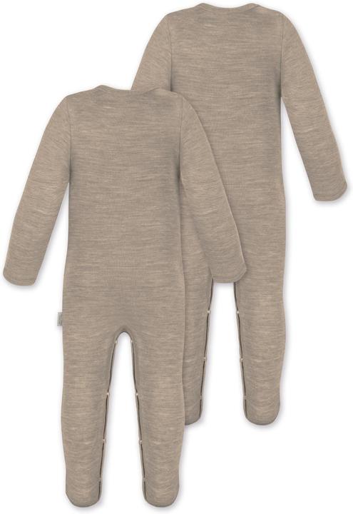 Produktbild Normani 2er Pack Baby Merino Strampler „Levin" - 9411 (62)