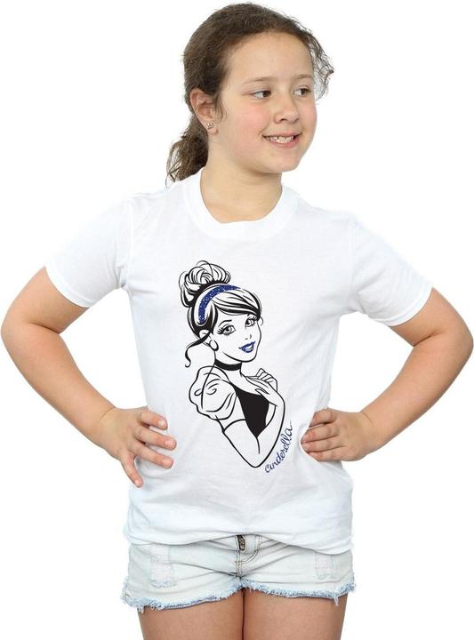 Immagine prodotto Disney Princess Cinderella Glitter Maglietta Ragazze (140, 146)