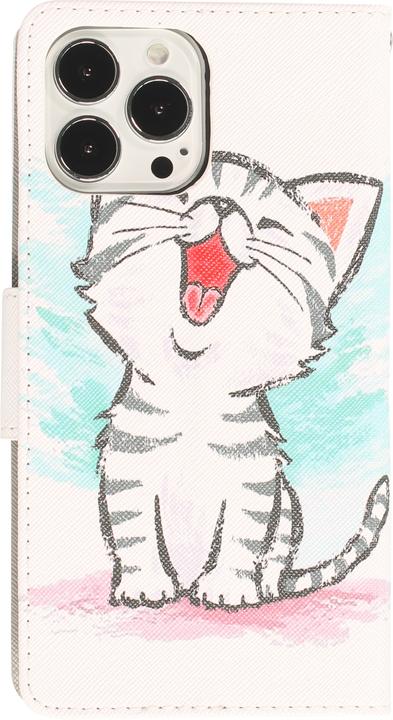 Produktbild PhoneLook Hülle Premium Wallet Flip-Magnetverschluss und Kartenfach Cute happy kitten (Apple iPhone 13 Pro Max)