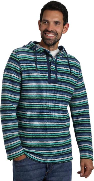 Immagine prodotto Weird Fish Payson Felpa con Cappuccio A Strisce Collo con Bottoni Uomo (L)