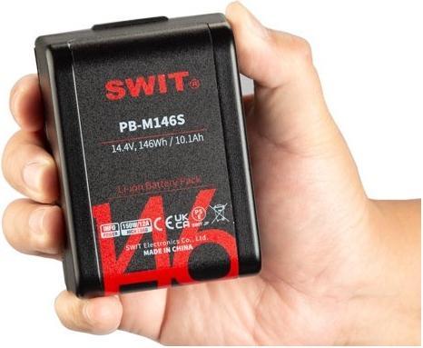 Actual product image Swit PB-M146S | 146Wh Pocket Mini High load Battery, V-Mount, also ideal for long term use or high p (Camera battery)