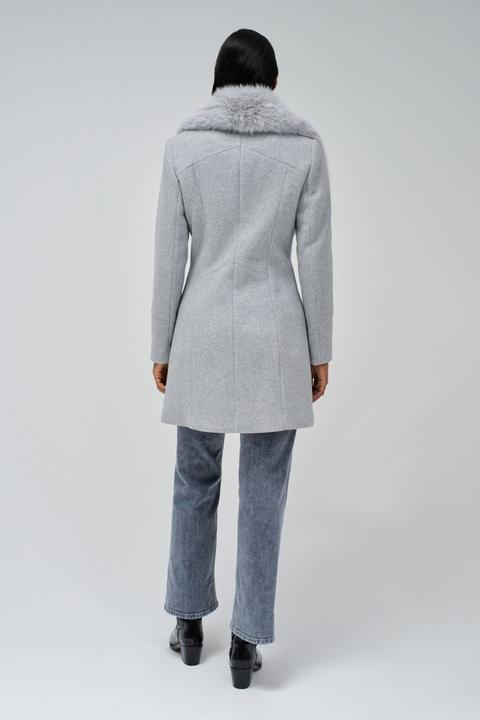 Immagine prodotto Salsa Jeans Wool Coat With Fur Collar (XL)