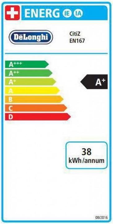 Energy Label De'Longhi Nespresso CitiZ (NESPRESSO Original)