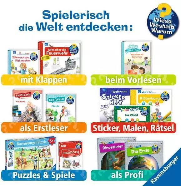Produktbild Ravensburger Wieso? Weshalb? Warum? Leuchte und entdecke: Einsatzkräfte (Taschenlampen-Buch mit Folien und Klap (Deutsch, Sebastian Coenen, Carola von Kessel, 2025)