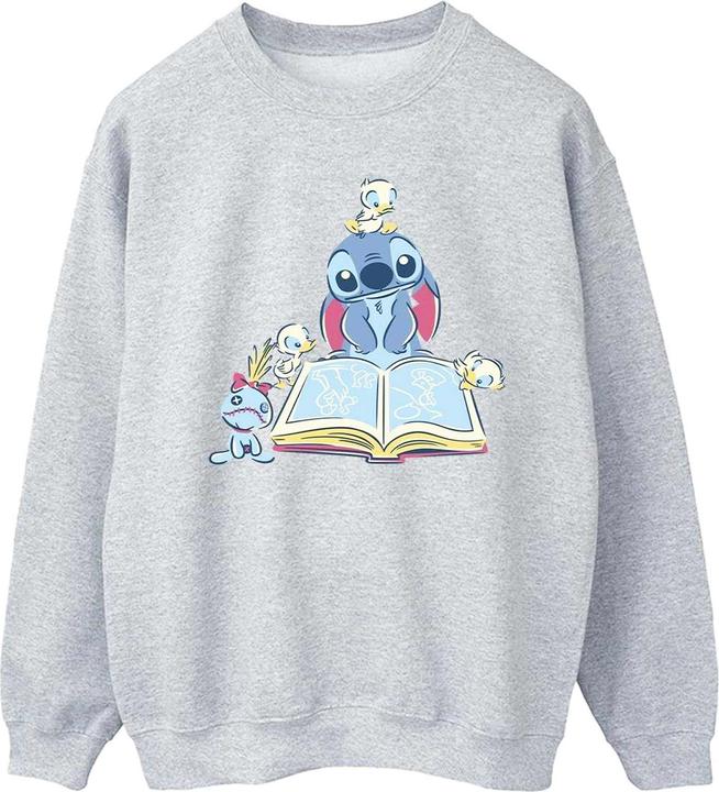 Disney Lilo & Stitch Reading A Book Sweatshirt (S)