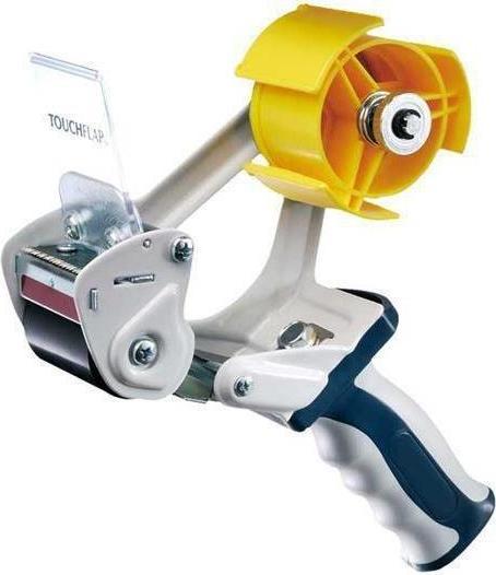 Produktbild Transpak Handabroller Premium f.75mm Rollenbreite L.66/132/180m grau blau für Bandbreite 75 mm