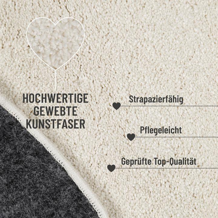 Actual product image Homie Living Kurzflorteppich Manta (120 x 120 cm)