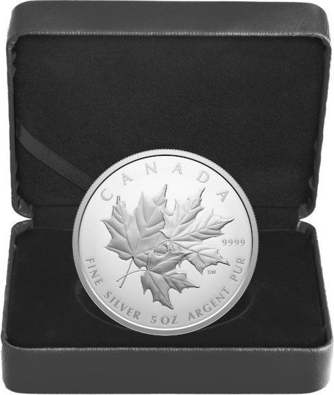 Actual product image Royal Canadian Mint Silber Triple Maple Leaf 5 oz PP - 2025 (999.90, 2025)